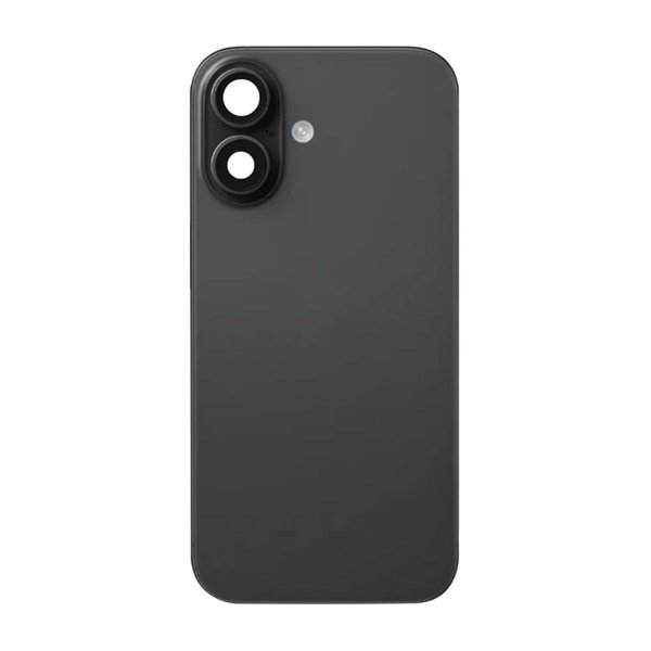 iPhone 16 Baksida Glas med smådelar - Svart