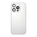 iPhone 16 Pro Max Baksida Glas med smådelar - Vit Titan