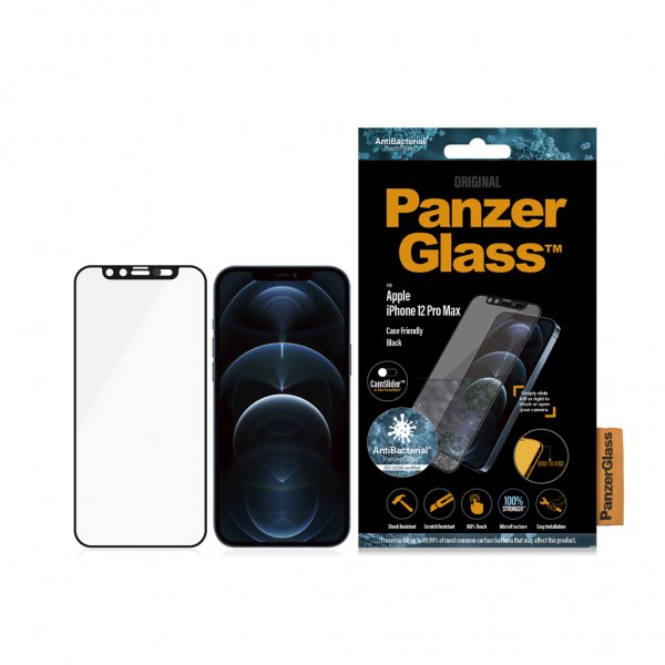 PanzerGlass iPhone 12 Pro Max Skärmskydd Edge-to-Edge Camslider
