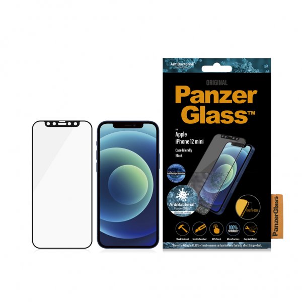 PanzerGlass iPhone 12 Mini Skärmskydd Edge-to-Edge Anti-Bluelight