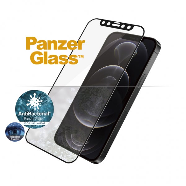PanzerGlass iPhone 12/iPhone 12 Pro Skärmskydd Edge-to-Edge Anti-Bluelight