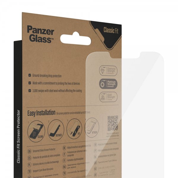 PanzerGlass iPhone 13/iPhone 13 Pro/iPhone 14 Skärmskydd Classic Fit