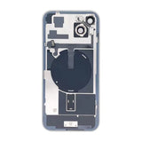 iPhone 15 Plus Baksida Glas med smådelar - Svart