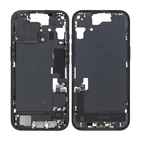Mittenram med smådelar för iPhone 15 - Vit OEM