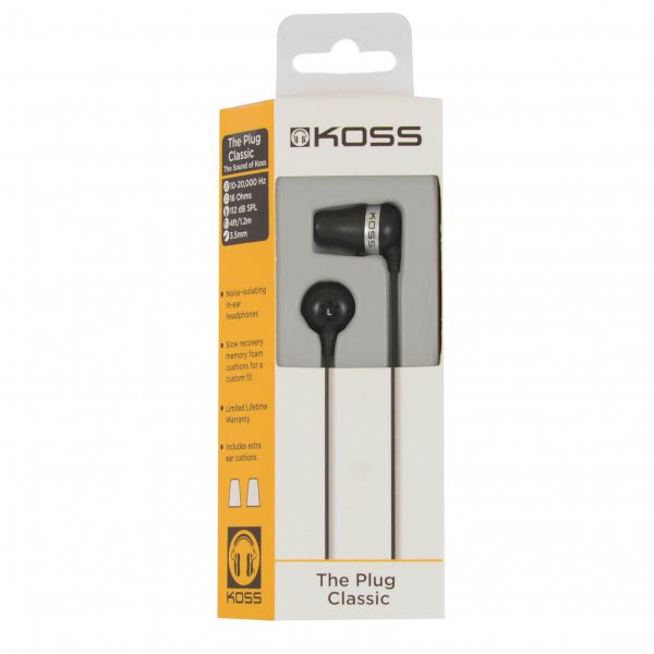 Koss Hörlurar In-Ear The Plug Svart