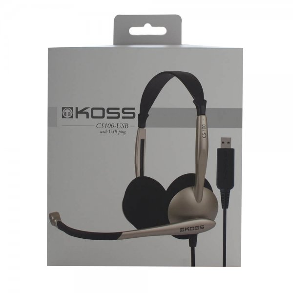 Koss Headset CS100 On-Ear USB Guld/Svart