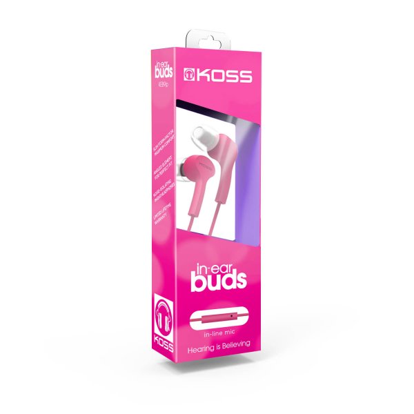 Koss Hörlurar KEB9i In Ear Mic Rosa