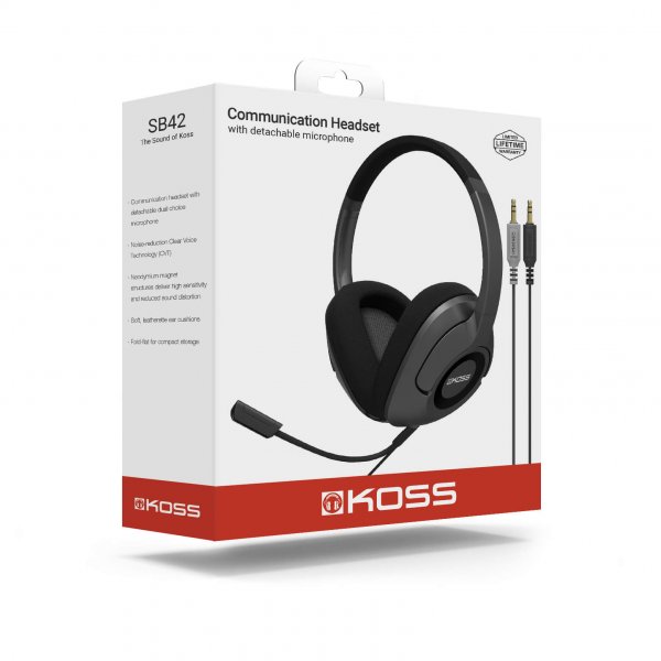 Koss Headset SB42 Over-Ear Mic Remote Svart