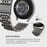 Burga Samsung Galaxy Watch 20mm Armband Metal Silver