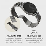 Burga Samsung Galaxy Watch 20mm Armband Metal Silver