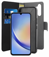 Puro Samsung Galaxy A34 5G Fodral Wallet Detachable 2 in 1 Svart