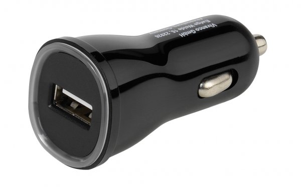 Vivanco Billaddare 1xUSB-A 2.1A 12/24V  Svart