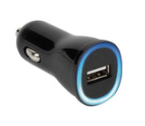 Vivanco Billaddare 1xUSB-A 2.1A 12/24V  Svart