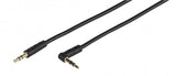 Vivanco Ljudkabel 3.5mm Vinklad 0.5 meter
