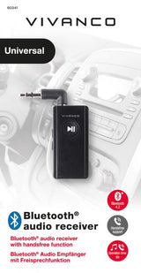 Vivanco Adapter Bluetooth Audio Receiver 3.5mm Svart