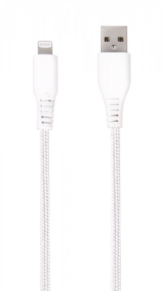 Vivanco Kabel Longlife Braided USB-A/Lightning 1.5m Vit