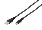 Vivanco Kabel Longlife Braided USB-A/USB-C 2.5m Svart