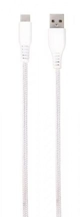 Vivanco Kabel Longlife Braided USB-A/USB-C 2.5m Vit