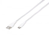 Vivanco Kabel Longlife Braided USB-A/USB-C 2.5m Vit