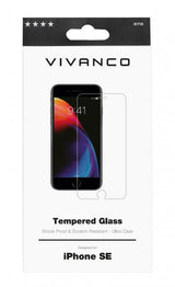 Vivanco iPhone 6/6S/7/8/SE Skärmskydd Härdat Skyddsglas 9H