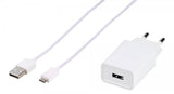 Vivanco Laddare med Kabel Adaptive Fast Charger Set USB-C 15W 1m Vit