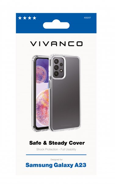 Vivanco Samsung Galaxy A23 5G Skal Safe & Steady Transparent