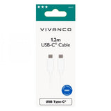 Vivanco Kabel Charging Cable USB-C/USB-C 2.0 1.2m Vit