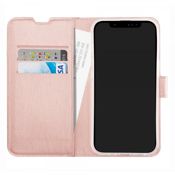 Vivanco iPhone 15 Pro Fodral Classic Wallet Roseguld