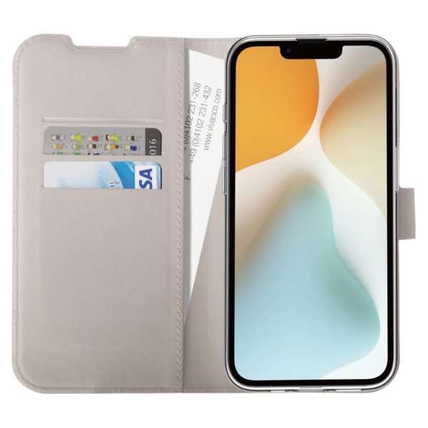 Vivanco iPhone 16e/17e Fodral Classic Wallet Greige