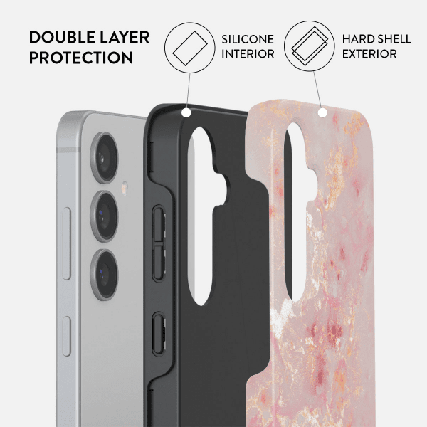 Burga Samsung Galaxy S24 FE Skal Tough Golden Coral