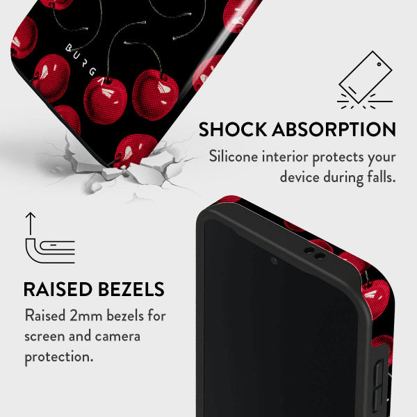 Burga Samsung Galaxy S24 Skal Tough Cherrybomb