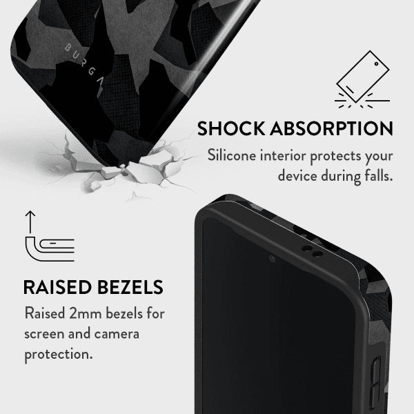 Burga Samsung Galaxy S24 Skal Tough Night Black Camo