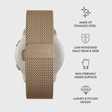 Burga Samsung Galaxy Watch 22mm Armband Metal Mesh Guld