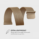 Burga Samsung Galaxy Watch 22mm Armband Metal Mesh Guld