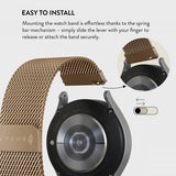 Burga Samsung Galaxy Watch 20mm Armband Metal Mesh Guld