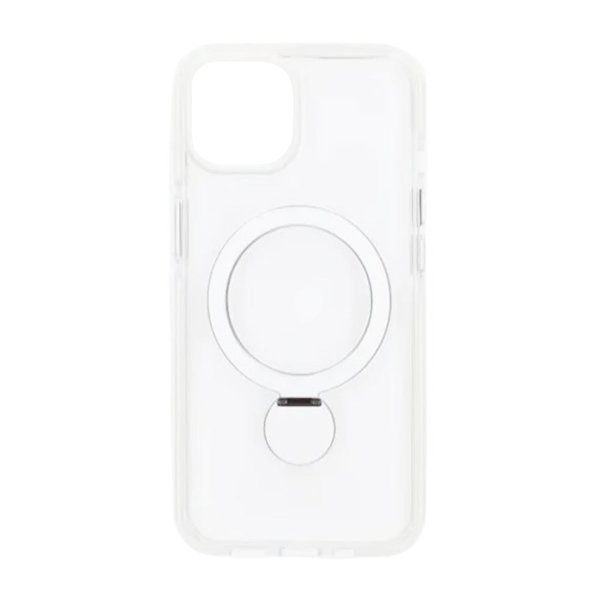 iPhone 13/iPhone 14 Skal Ringstativ MagSafe Transparent
