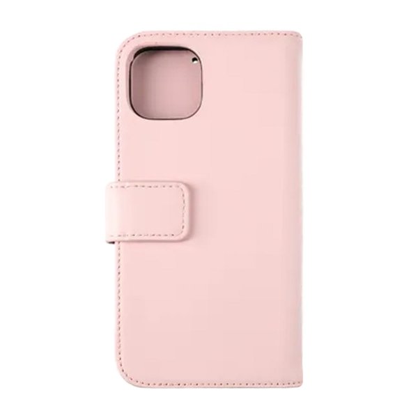 Rvelon iPhone 12/iPhone 12 Pro Fodral Äkta läder Kortfack Rosa