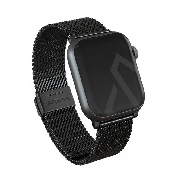 Burga Apple Watch 44/45/46mm/Ultra 49mm Armband Mesh Elegance Svart