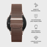Burga Samsung Galaxy Watch 20mm Armband Mesh Elegance Roseguld