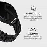 Burga Samsung Galaxy Watch 22mm Armband Mesh Elegance Svart