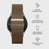 Burga Samsung Galaxy Watch 20mm Armband Mesh Elegance Guld