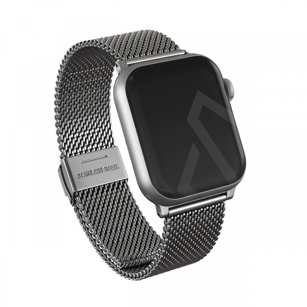 Burga Apple Watch 44/45/46mm/Ultra 49mm Armband Mesh Elegance Silver