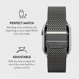 Burga Apple Watch 44/45/46mm/Ultra 49mm Armband Mesh Elegance Silver