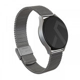 Burga Samsung Galaxy Watch 22mm Armband Mesh Elegance Silver