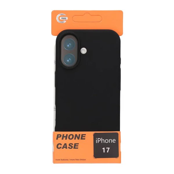 iPhone 17 Skal Liquid Silicone Svart