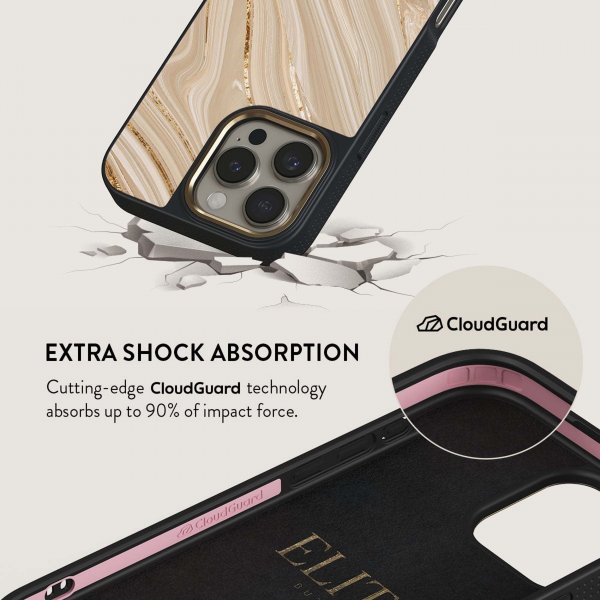 Burga iPhone 16 Plus Skal Elite Dark MagSafe Full Glam
