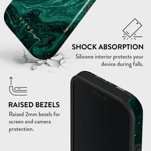 Burga iPhone 15 Skal Tough Emerald Pool