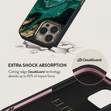 Burga iPhone 15 Plus Skal Elite Dark MagSafe Emerald Pool