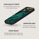 Burga iPhone 15 Pro Skal Elite Dark MagSafe Emerald Pool