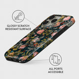 Burga iPhone 15 Skal Tough Bloomy Garden